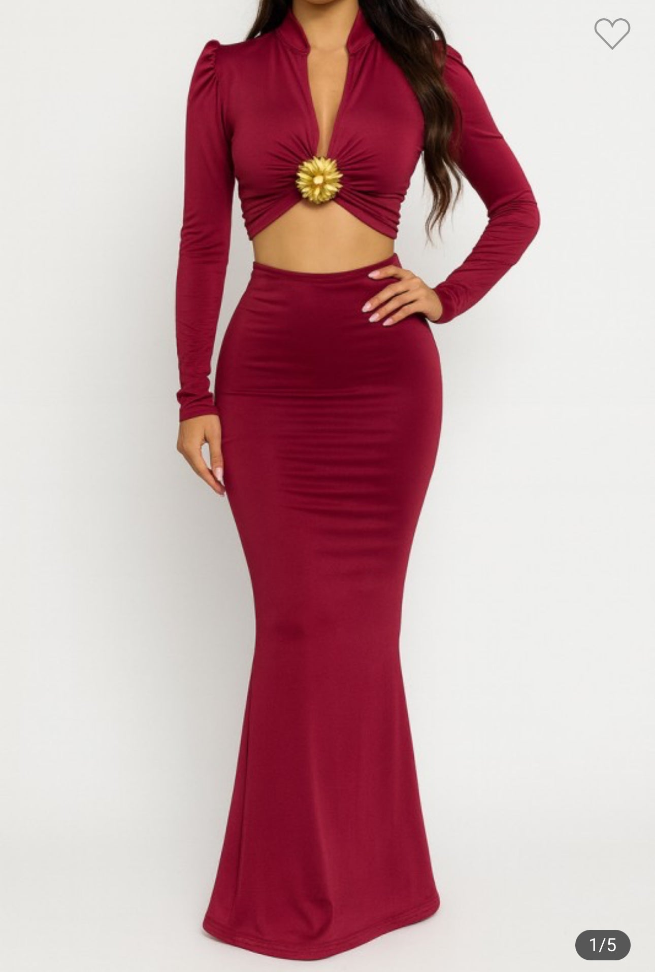 Pretty Lady Burgundy Set