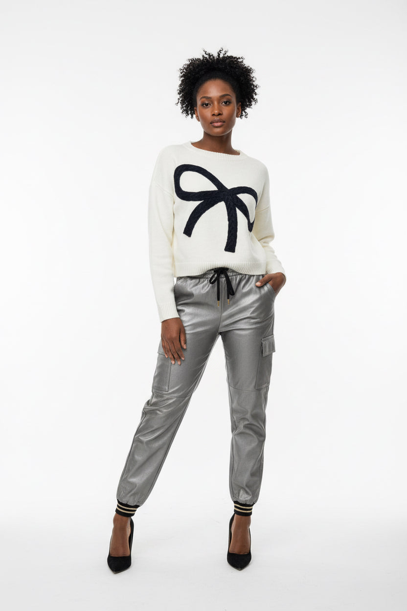 Metallic Contrast Jogger