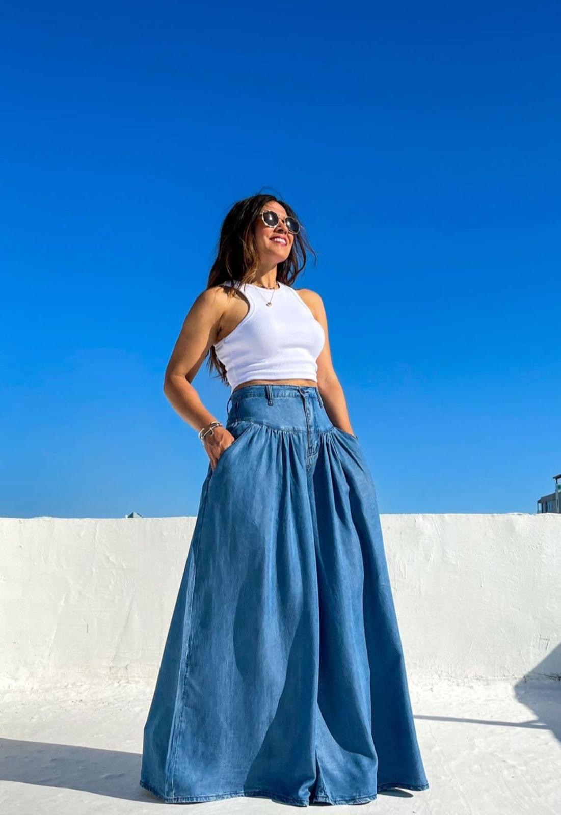 DIVINE DENIM PALAZZO