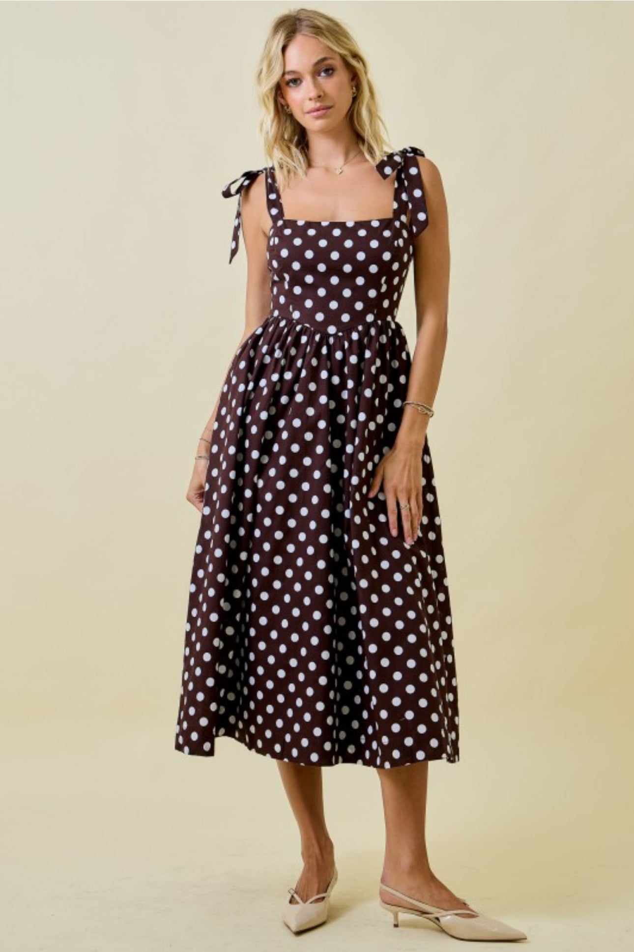Polka Dots Midi Dress