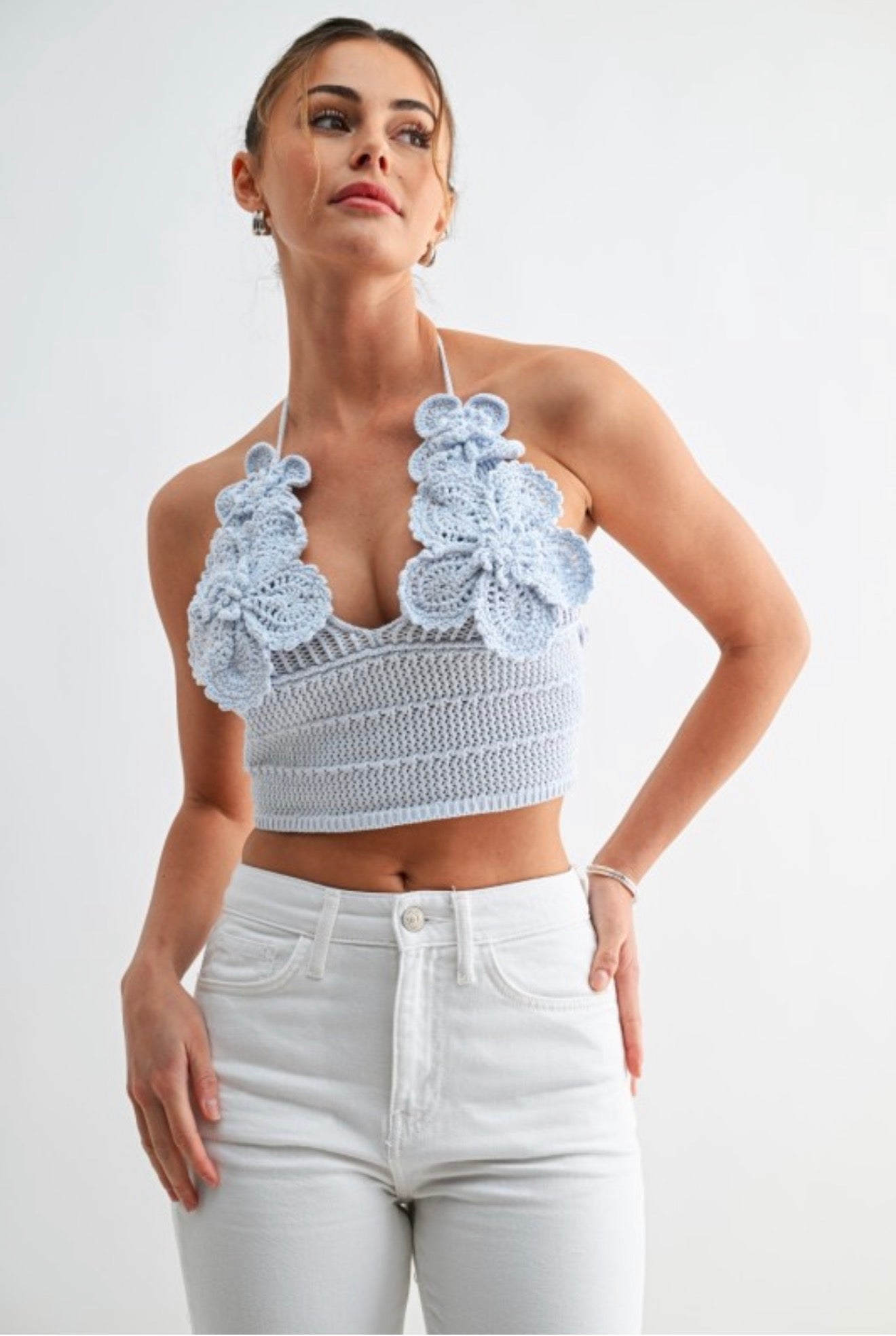 Crochet Flowers Chic Top