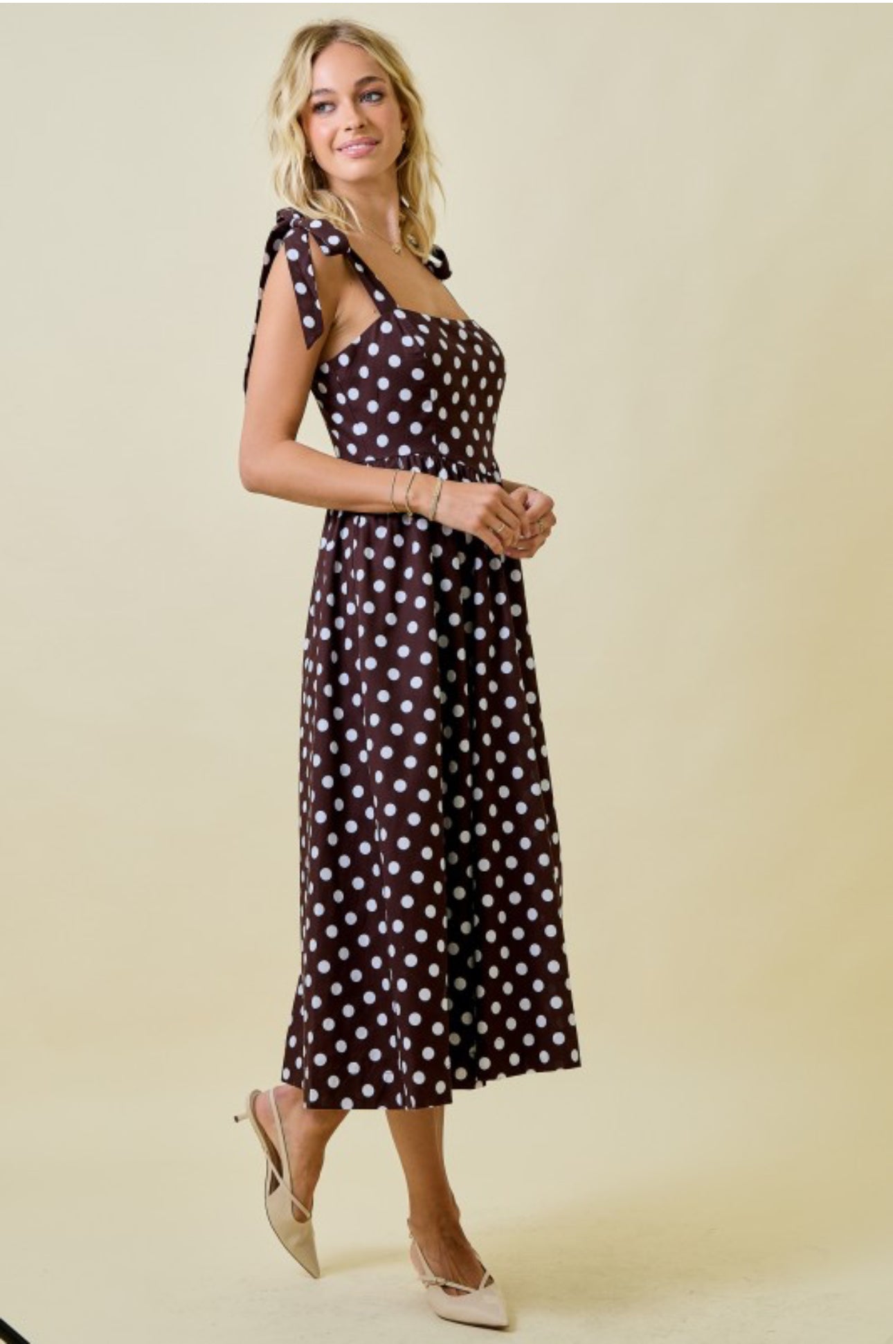 Polka Dots Midi Dress
