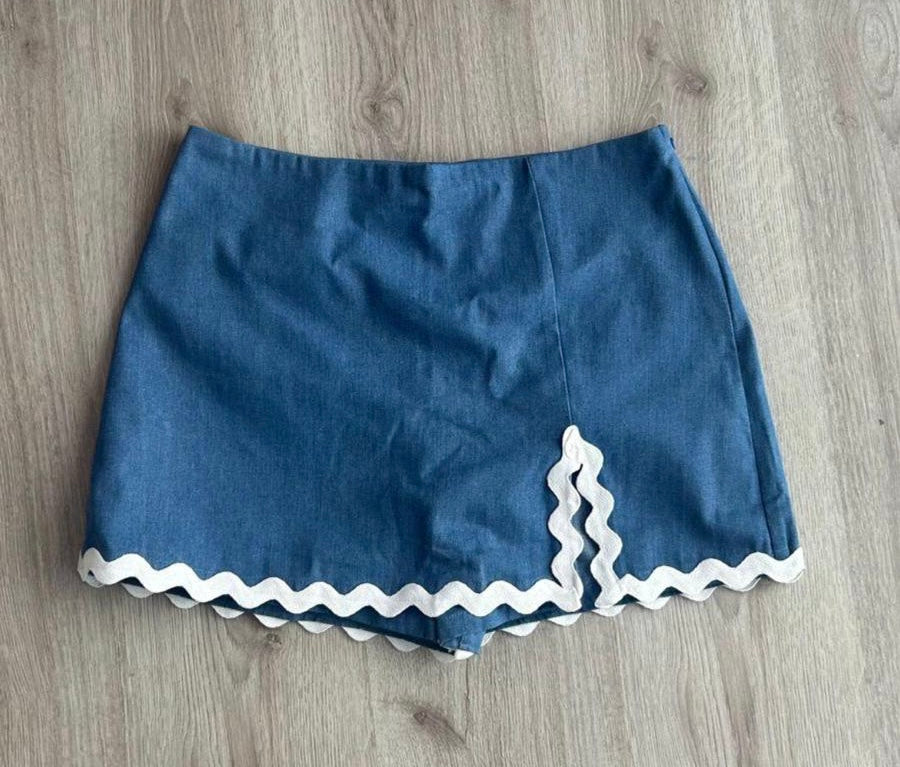 Denim Skort