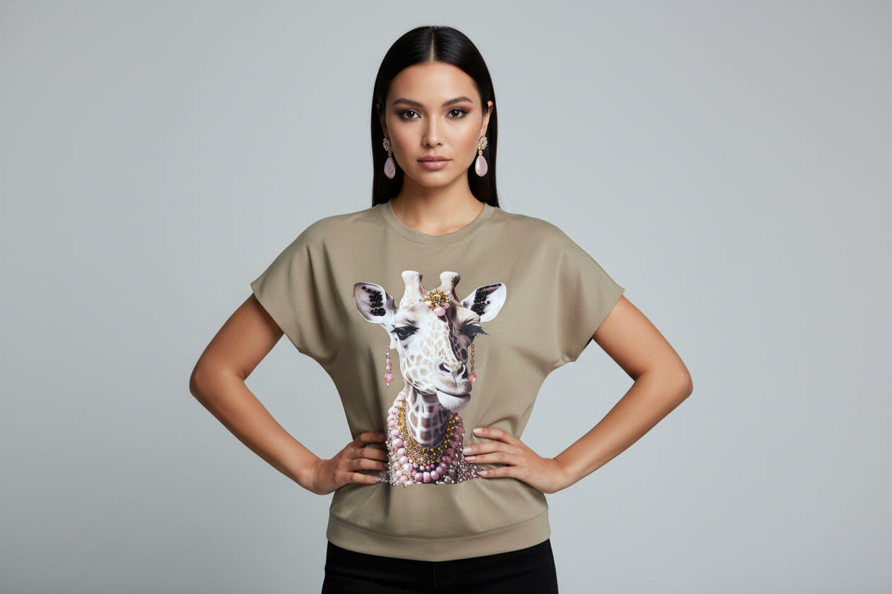 GIRAFFE BLING TOP