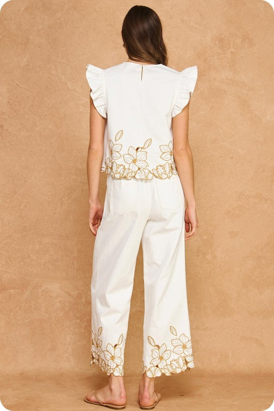 Floral Cut Out Embroidery Ser