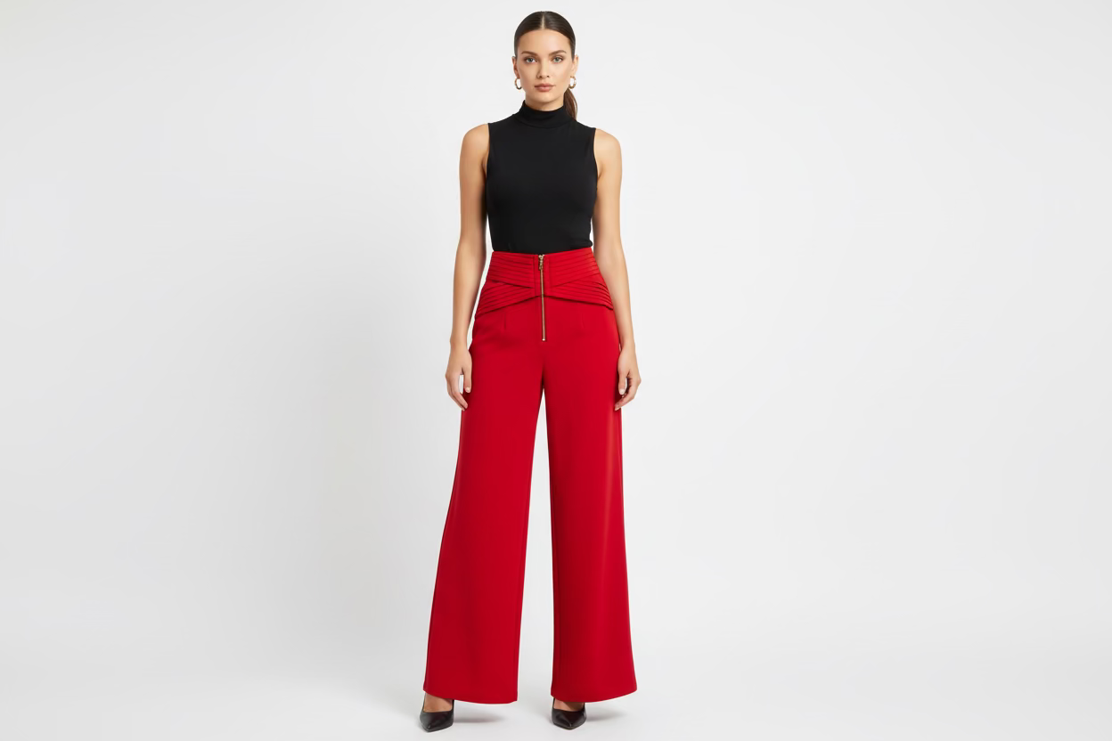 VALENTINE RED PALAZZO