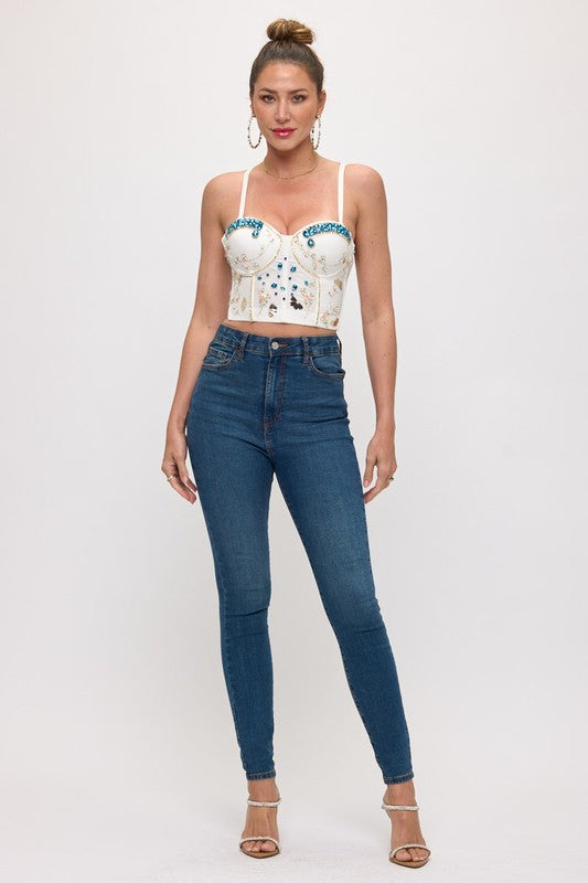 Romantic Corset Crop Top