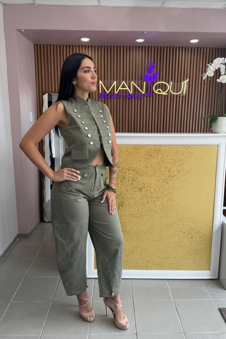 Bozart Olive Green Set