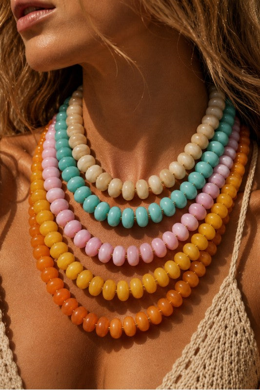 Colorful Layered Beaded Necklace