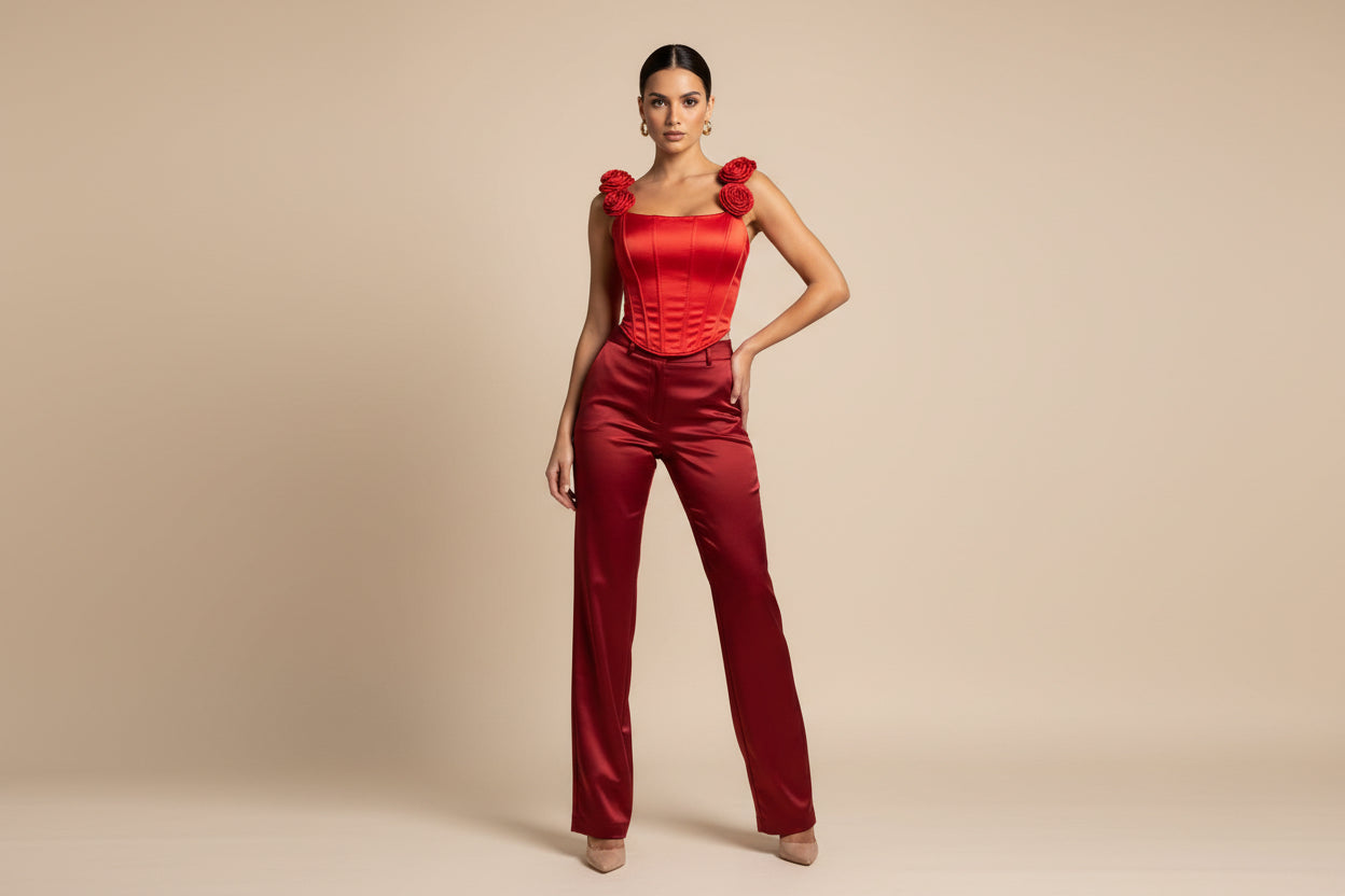 RED ROSES CORSET