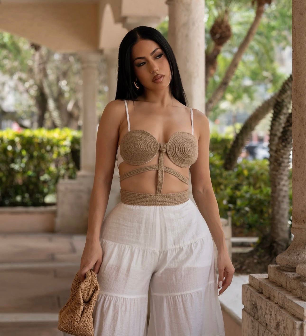 Terrena’s Linen White Jumpsuit