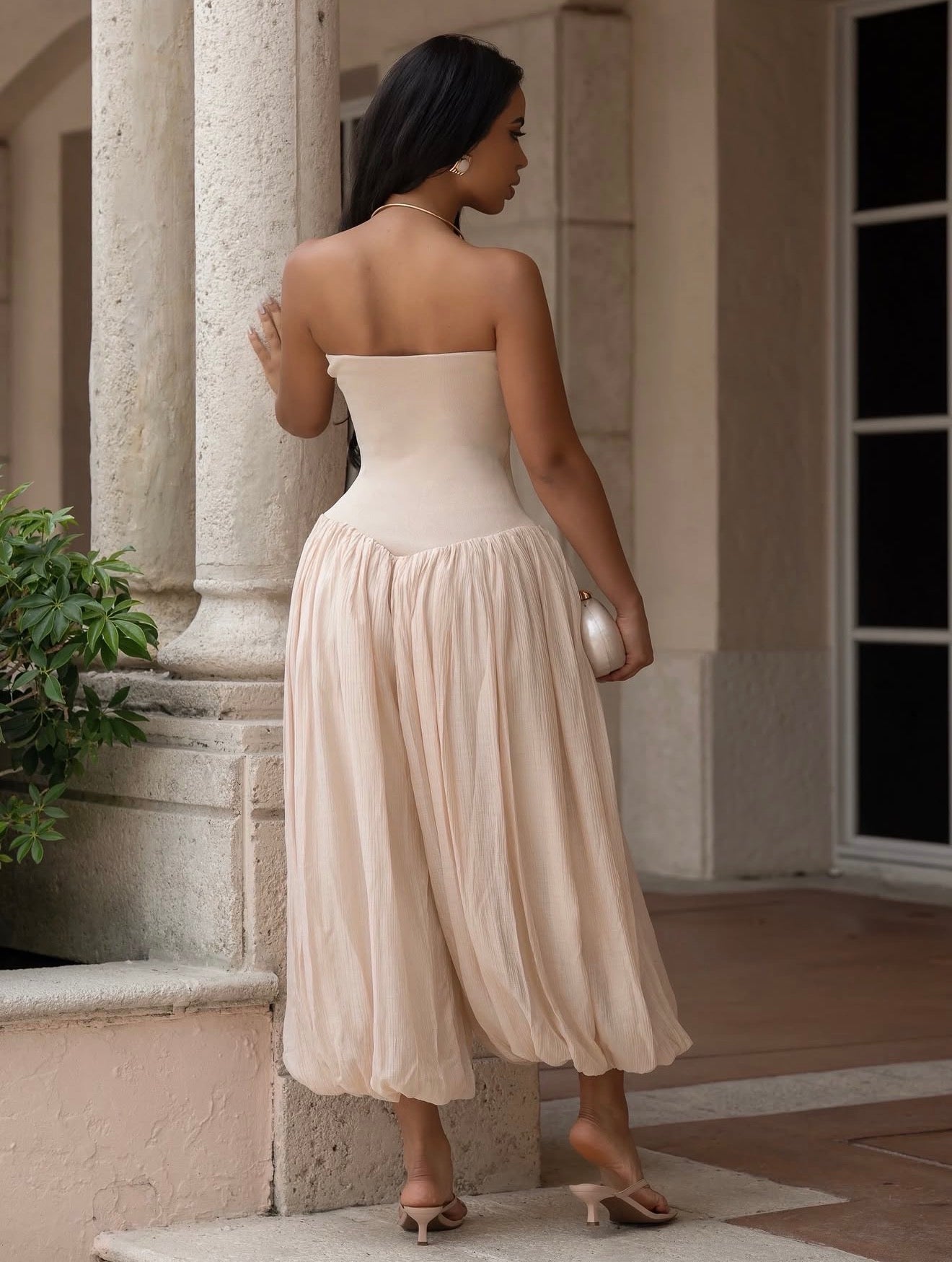 Pretty Lady Nude Jumpsuit