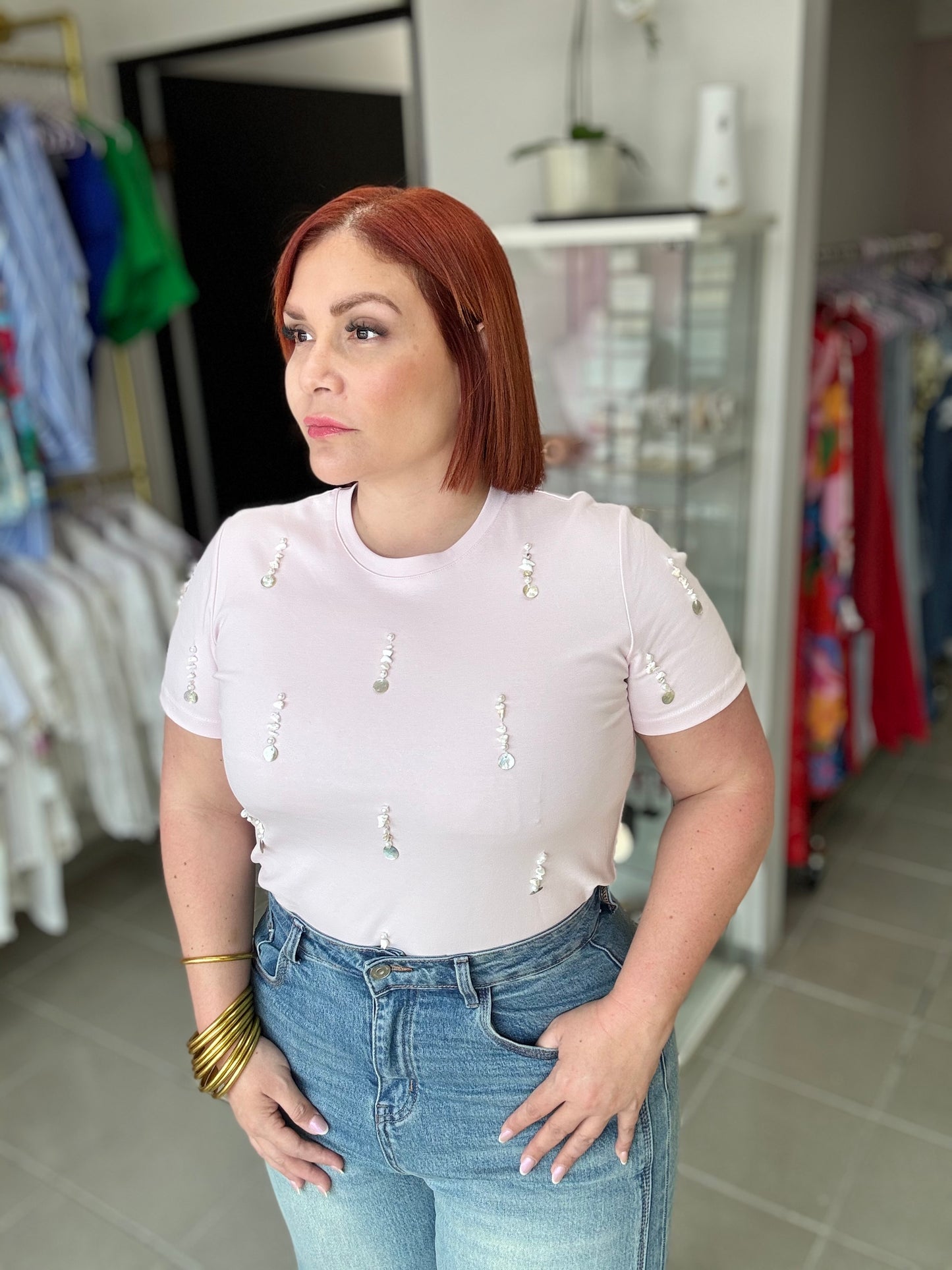PEARLS & SHELLS TOP
