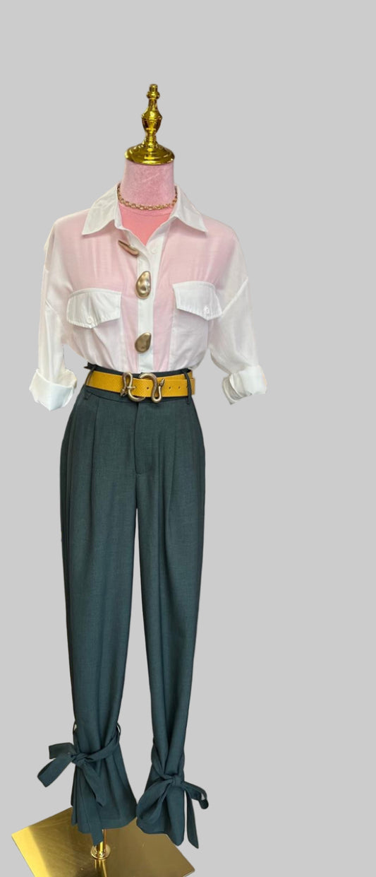 Olive Green Aladdin Pant