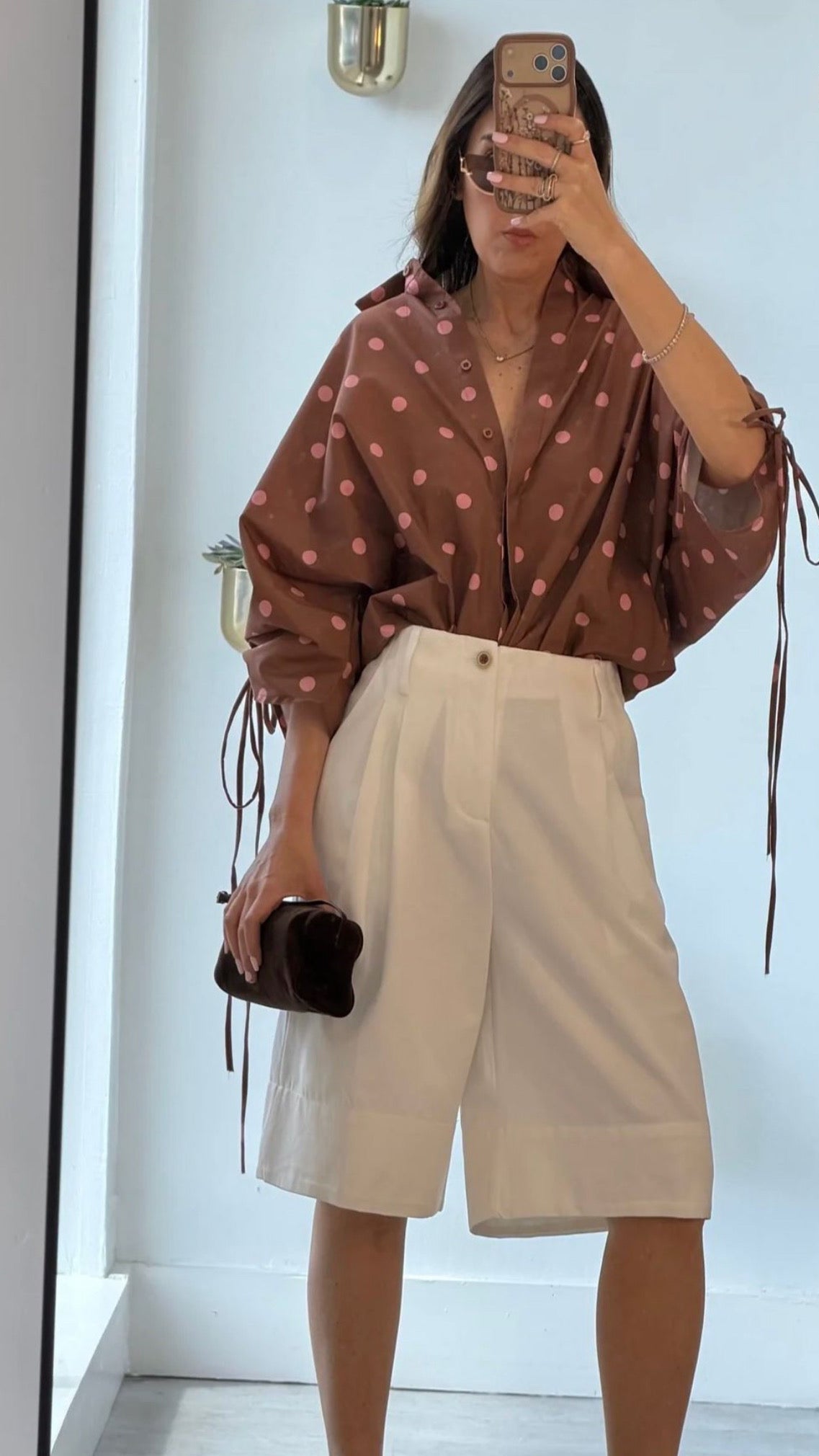Rose Polka Dots Fashion Top