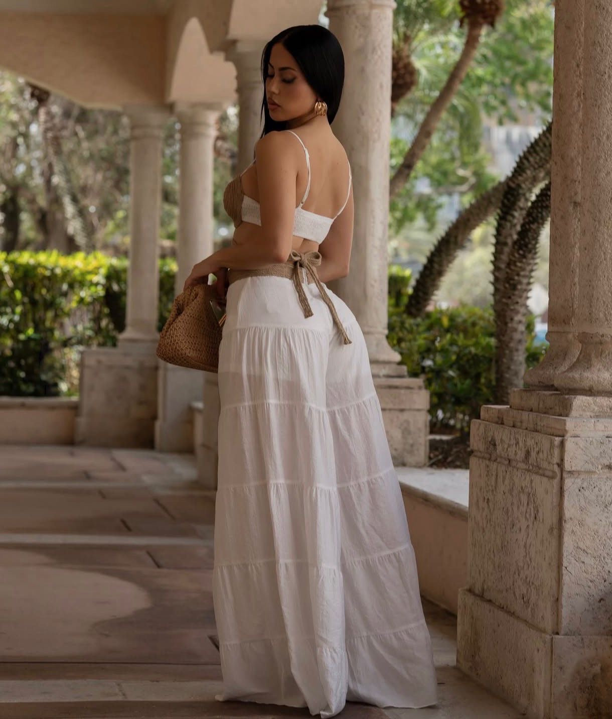Terrena’s Linen White Jumpsuit