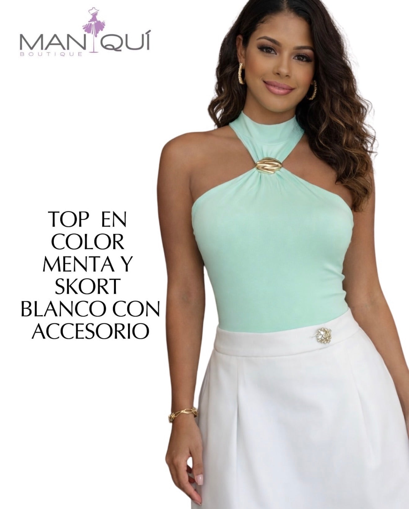 Beautiful White Skort
