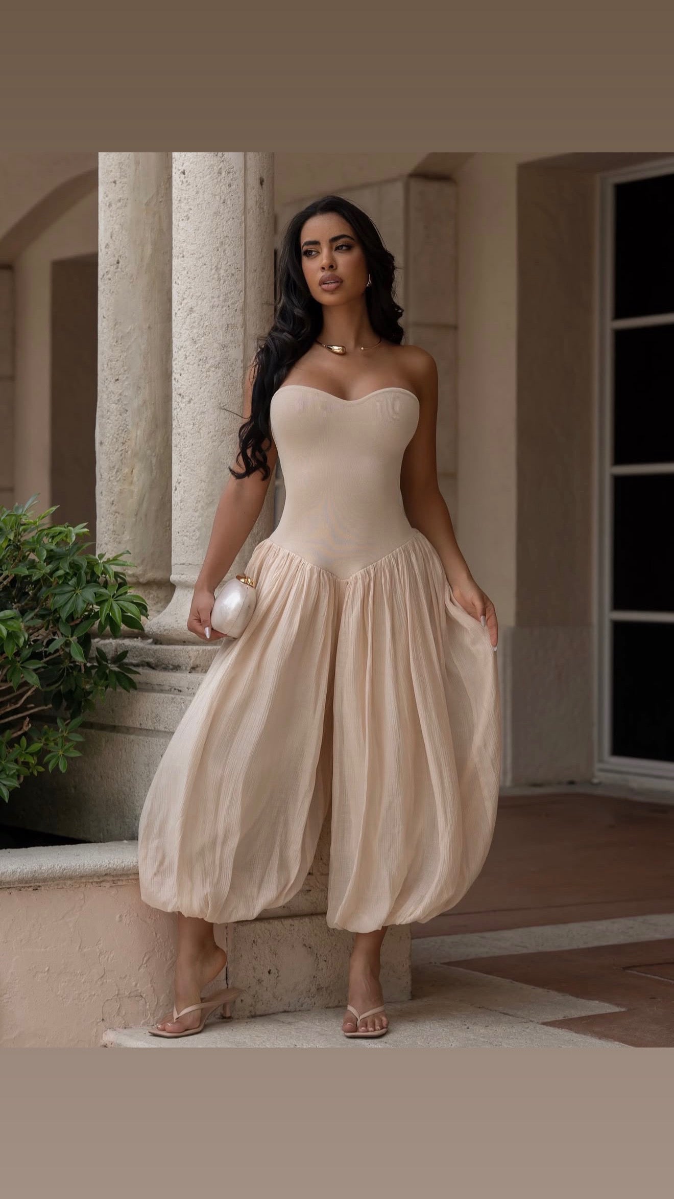 Pretty Lady Nude Jumpsuit