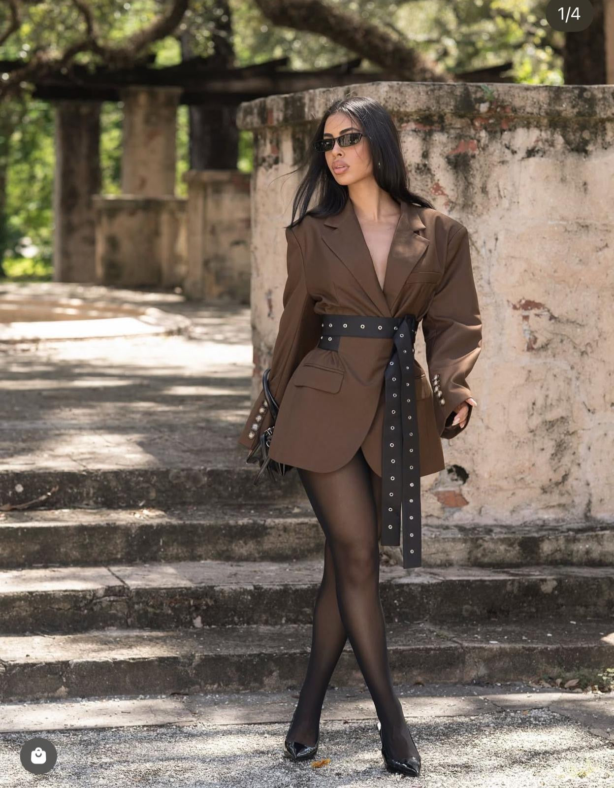 Oversized Mocha Blazer