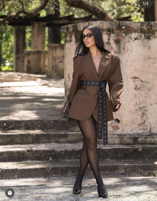 Oversized Mocha Blazer
