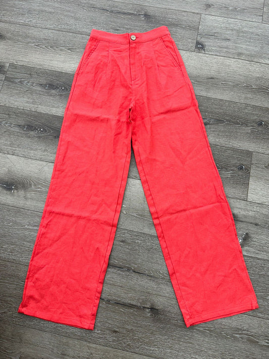 CORAL LINEN PANT