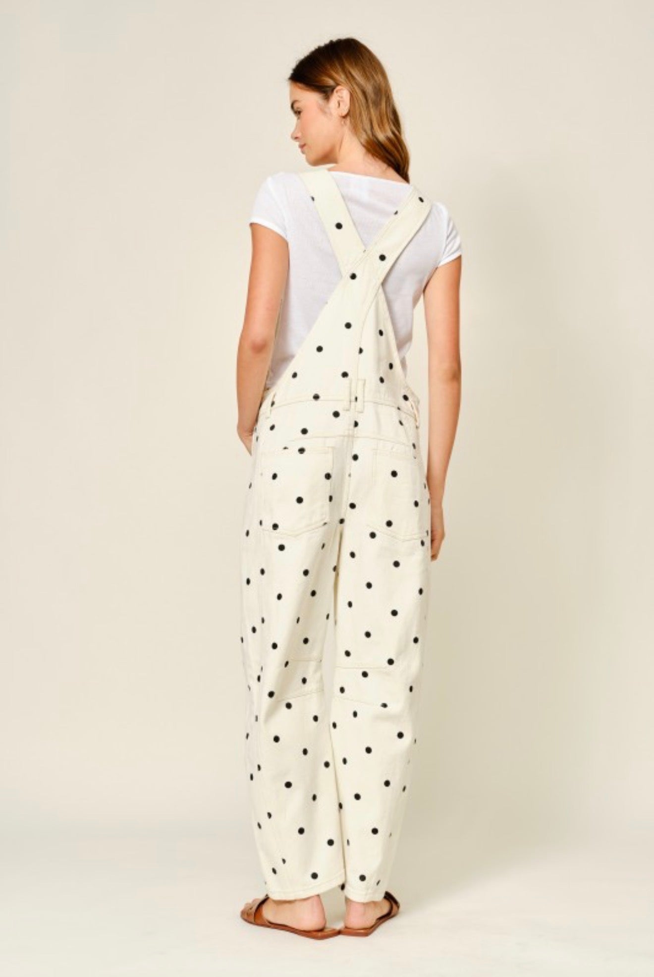 Polka Dots Relaxed Fit Jean Overall