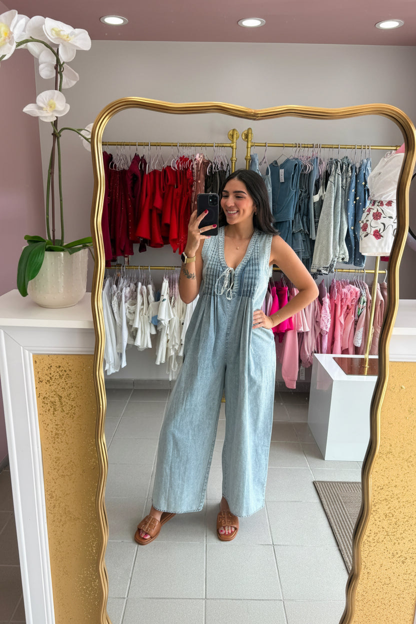 Relaxed Fit Barrel Jumpsuit