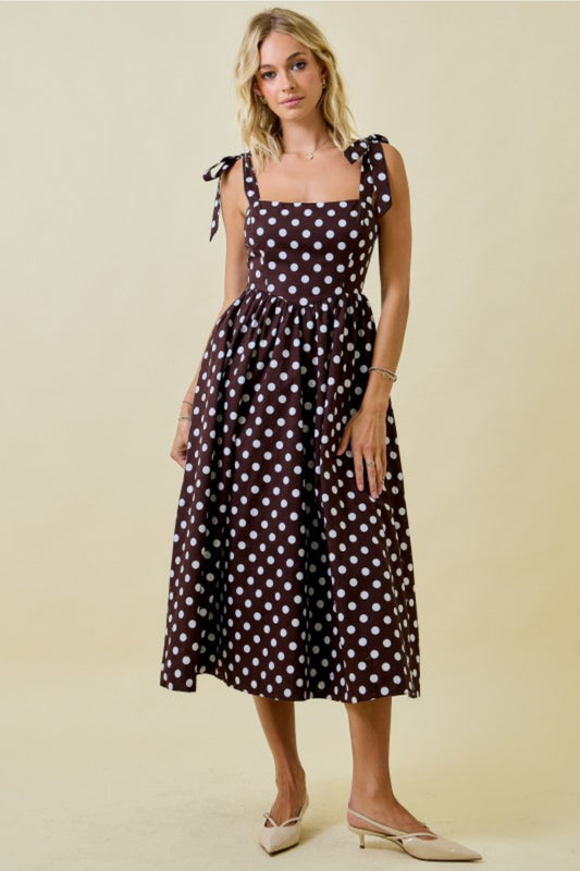 Polka Dots Midi Dress