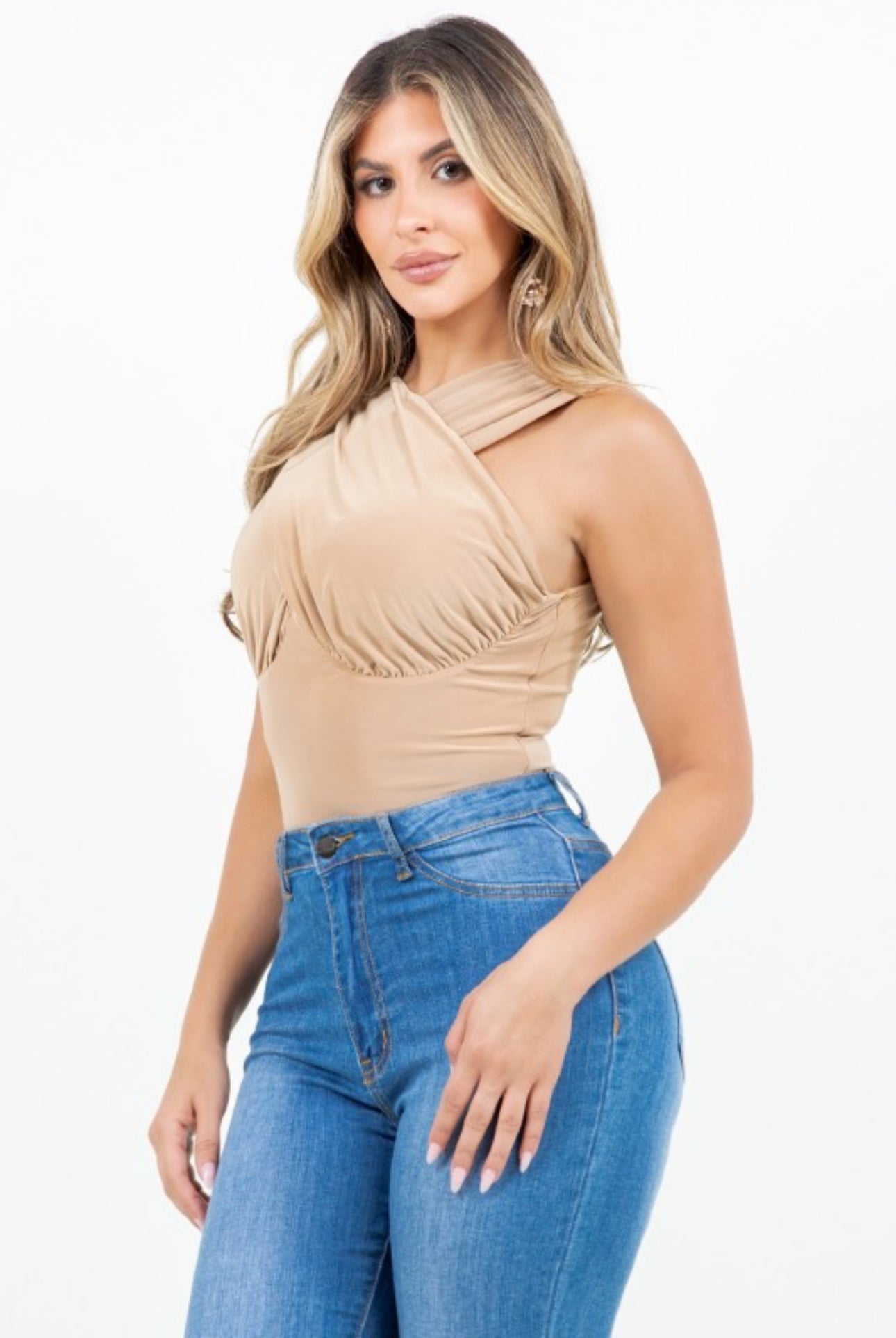 Wrap Lining White Bodysuit