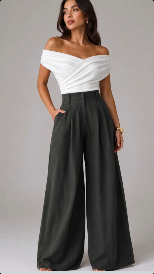 Olive Green Palazzo Pant