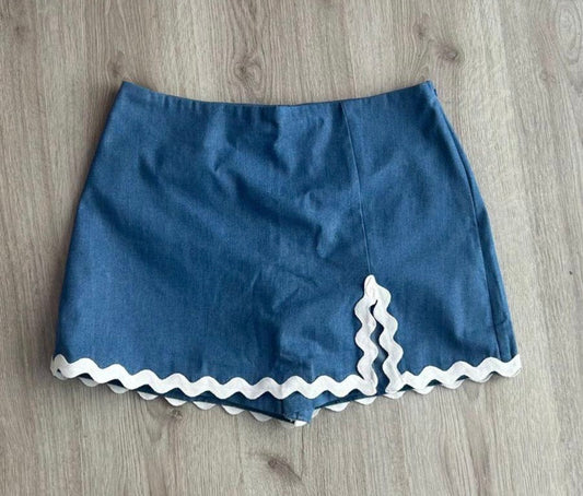 Denim Skort