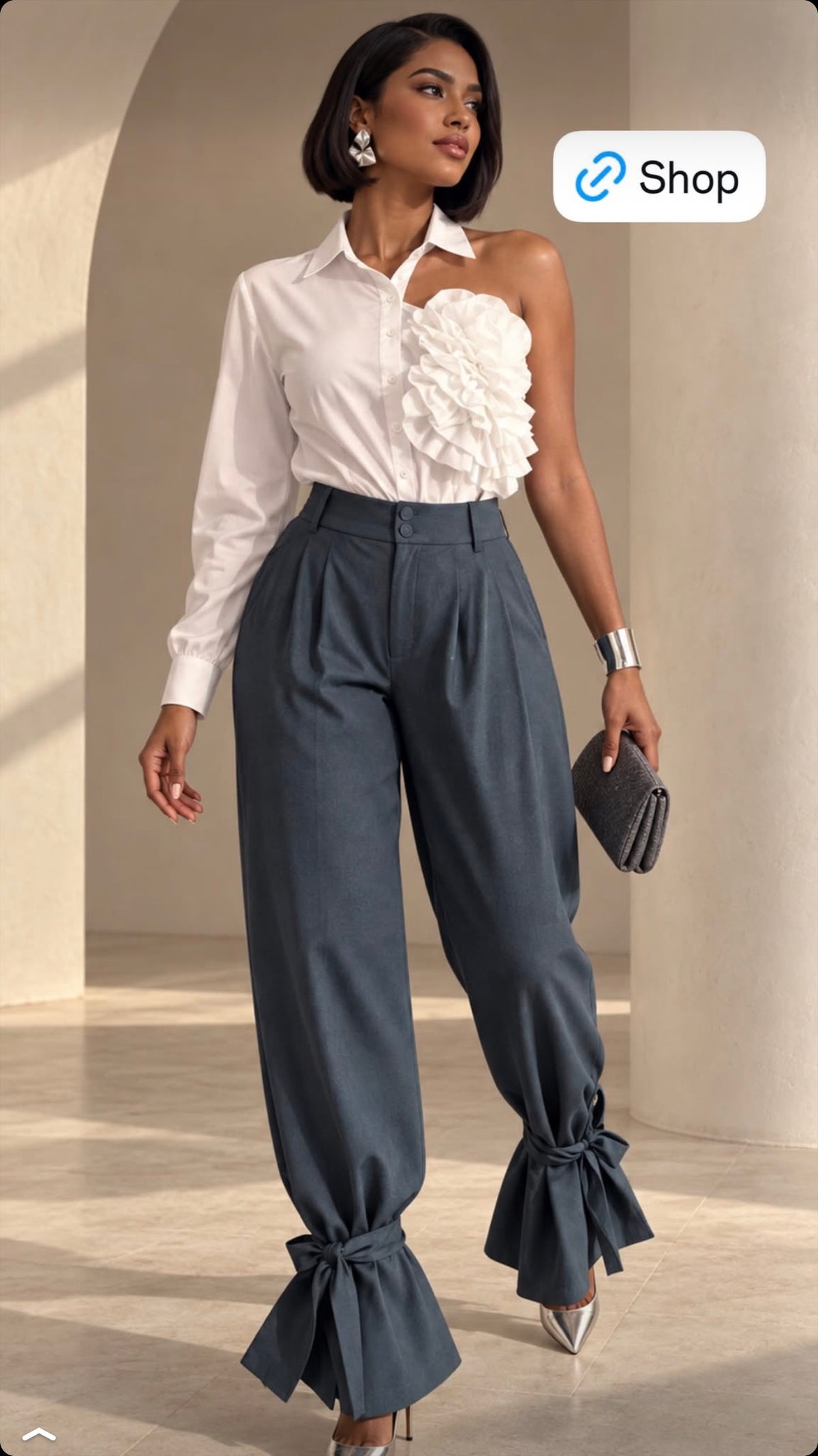 Olive Green Palazzo Pant