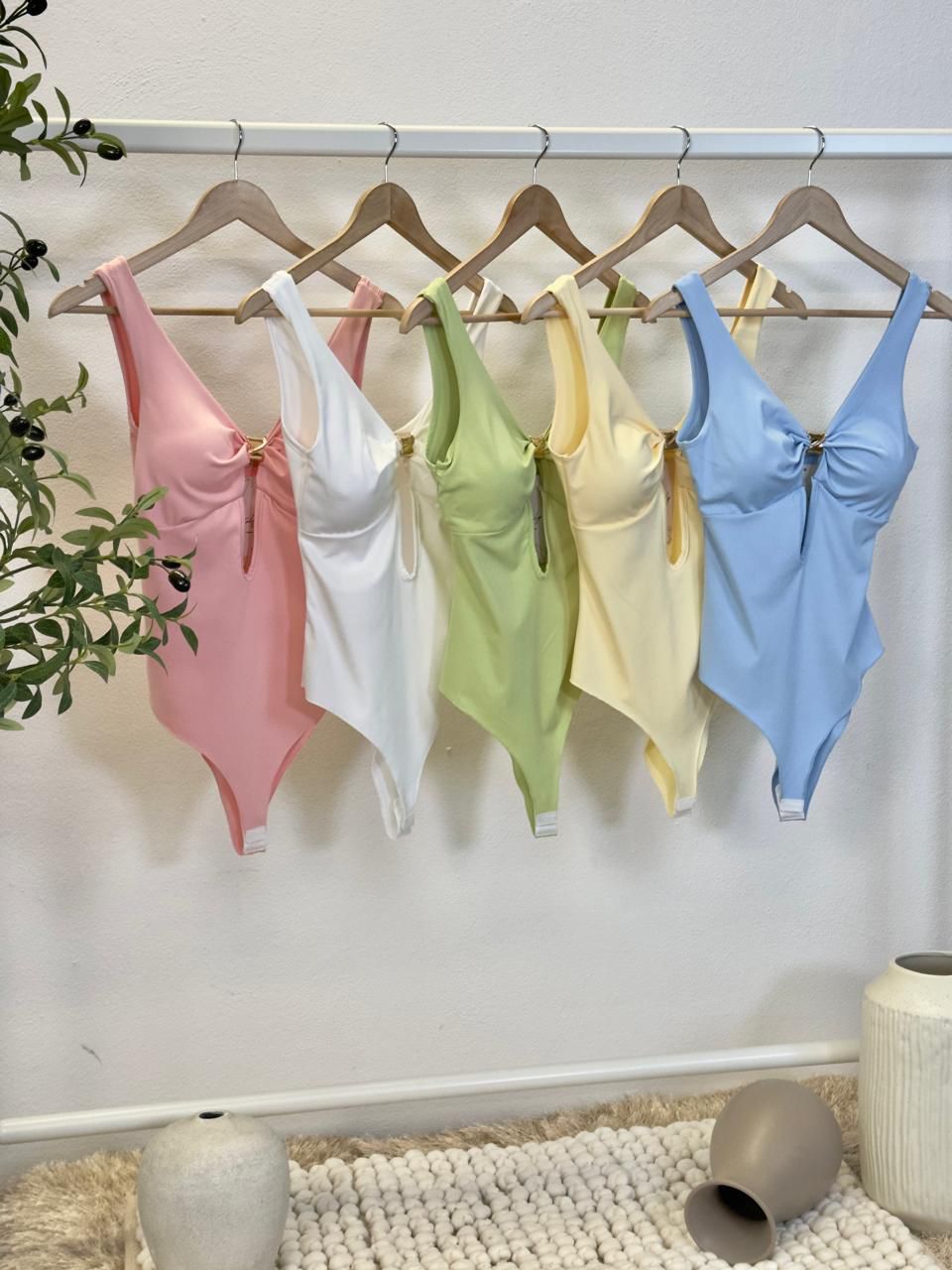 Pastel Color Basic Bodysuit