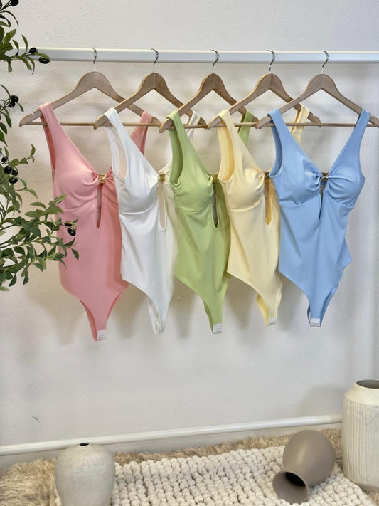 Pastel Color Basic Bodysuit