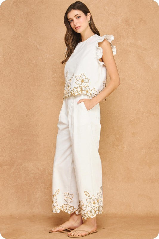Floral Cut Out Embroidery Ser