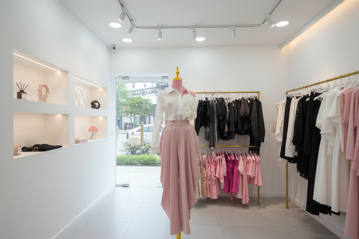 Pastel Pink Barrel Pant