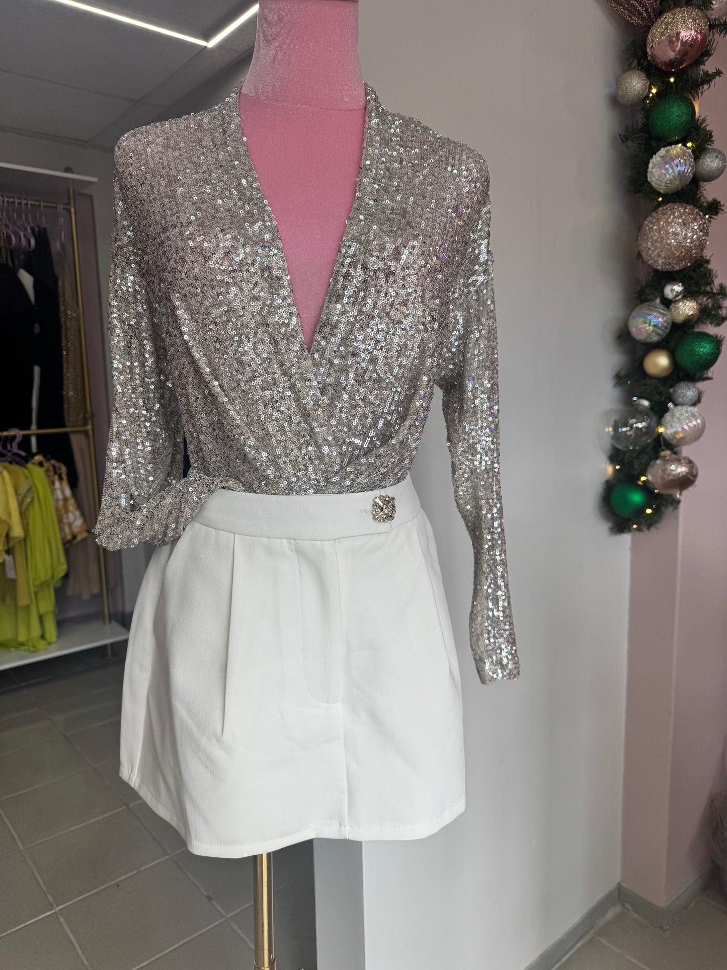 Beautiful White Skort