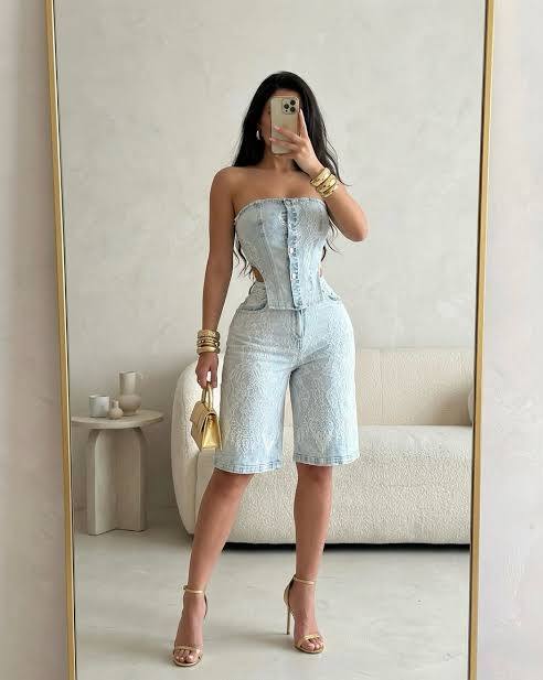 Boho Chic Denim Set